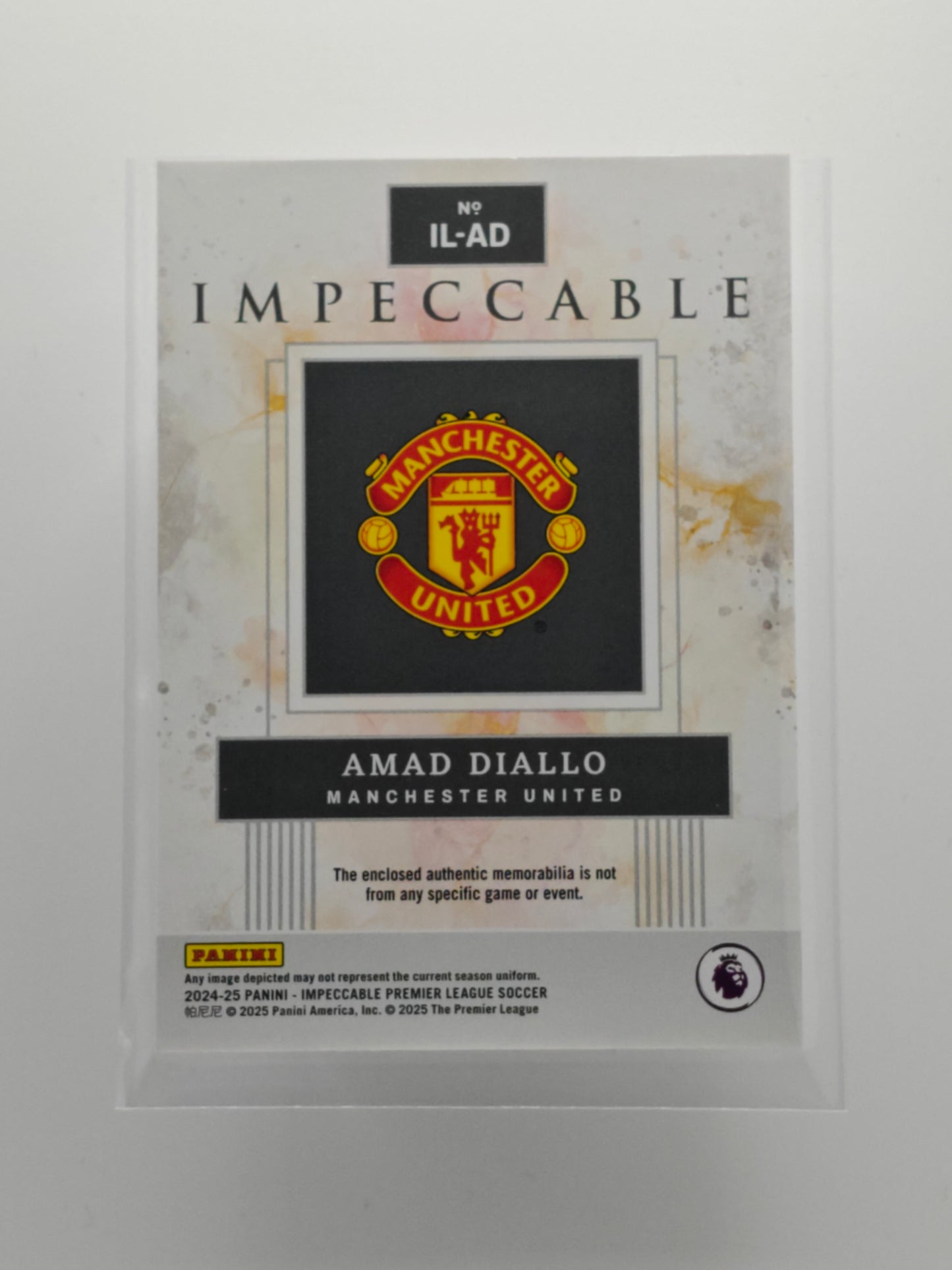 Amad Diallo patch /99 - Panini Impeccable 24/25