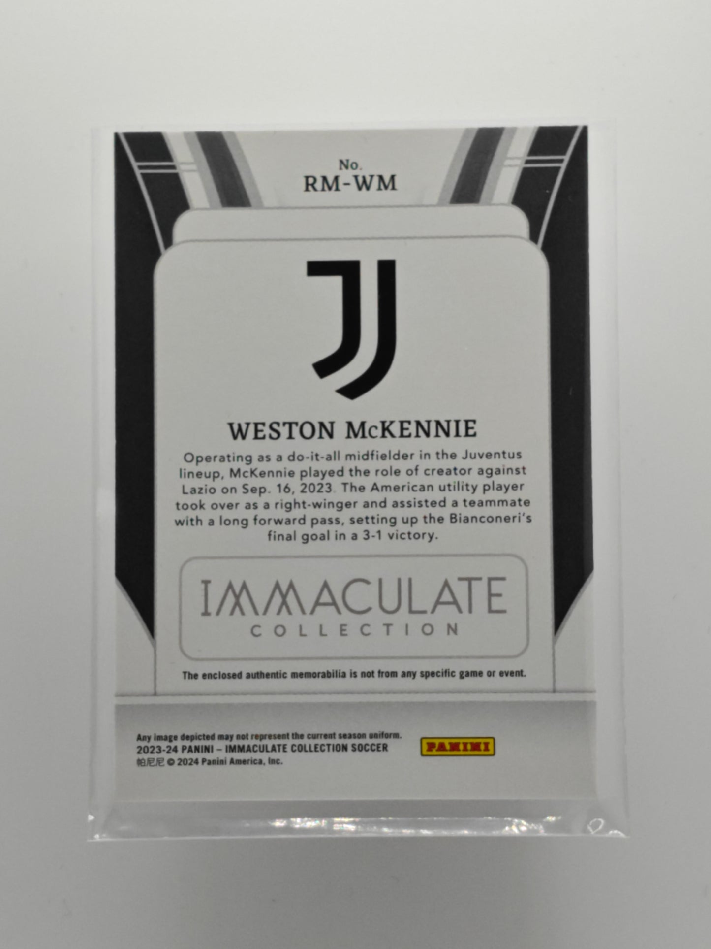Weston Mckennie patch /30 - Panini Immaculate 23/24