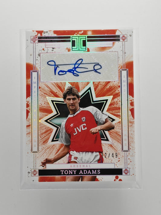 Tony Adams auto /49 - Panini Impeccable 24/25