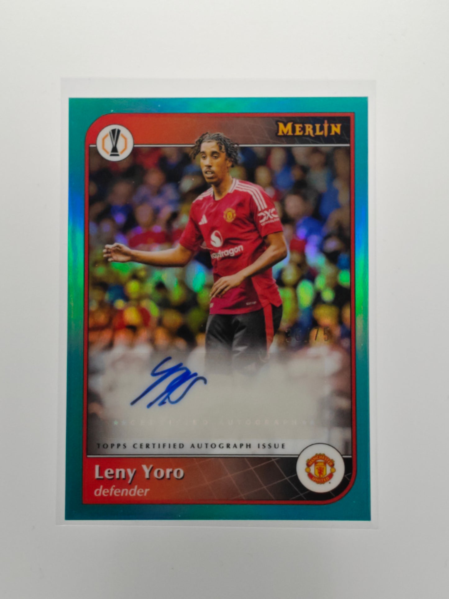 Leny Yoro auto /75 - Topps Merlin 24/25