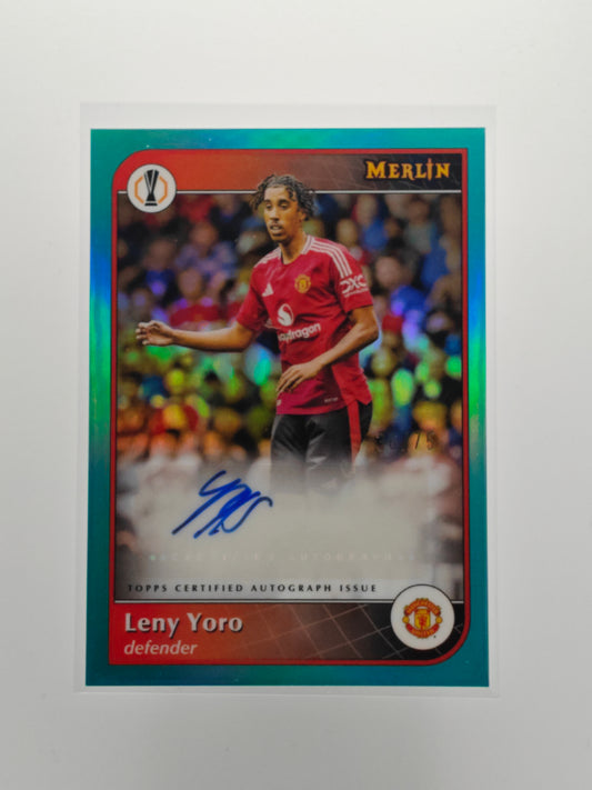 Leny Yoro auto /75 - Topps Merlin 24/25