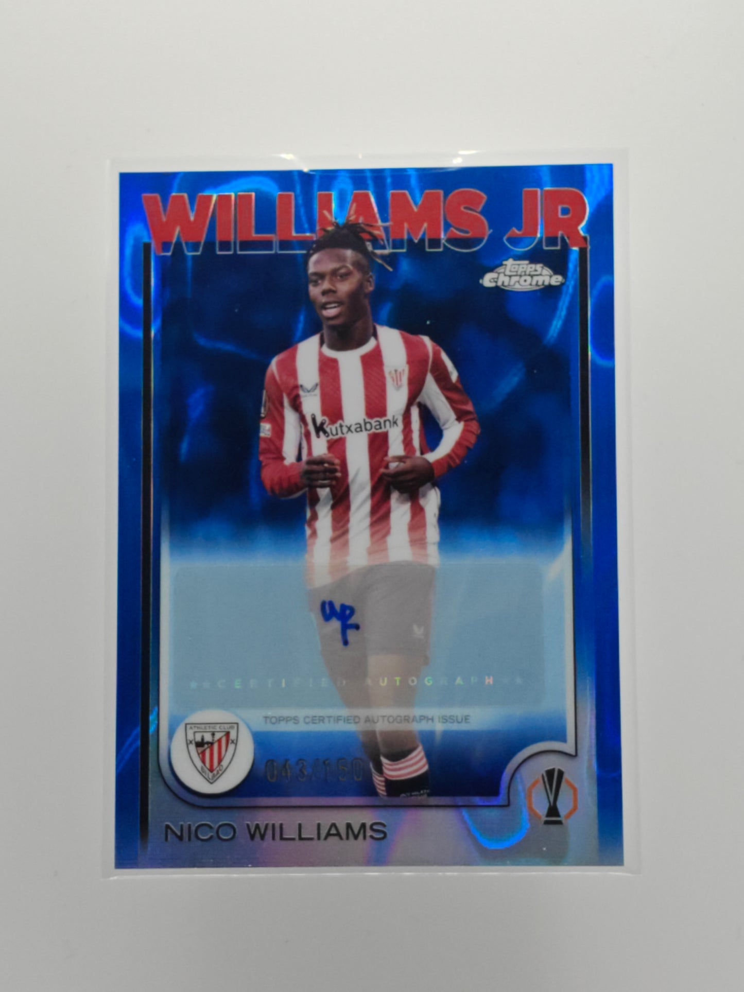 Nico Williams auto /150 - Topps Chrome 24/25