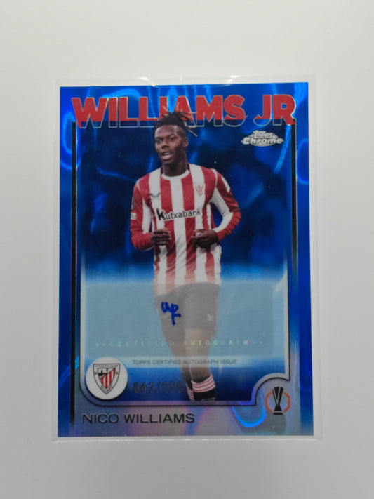 Nico Williams auto /150 - Topps Chrome 24/25