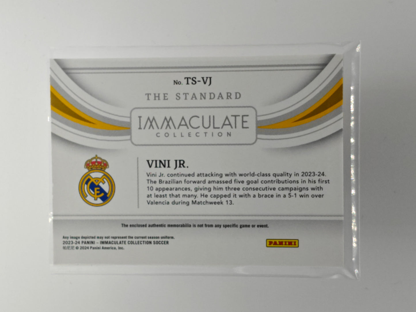Vini Jr patch /30 - Panini Obsidian 23/24