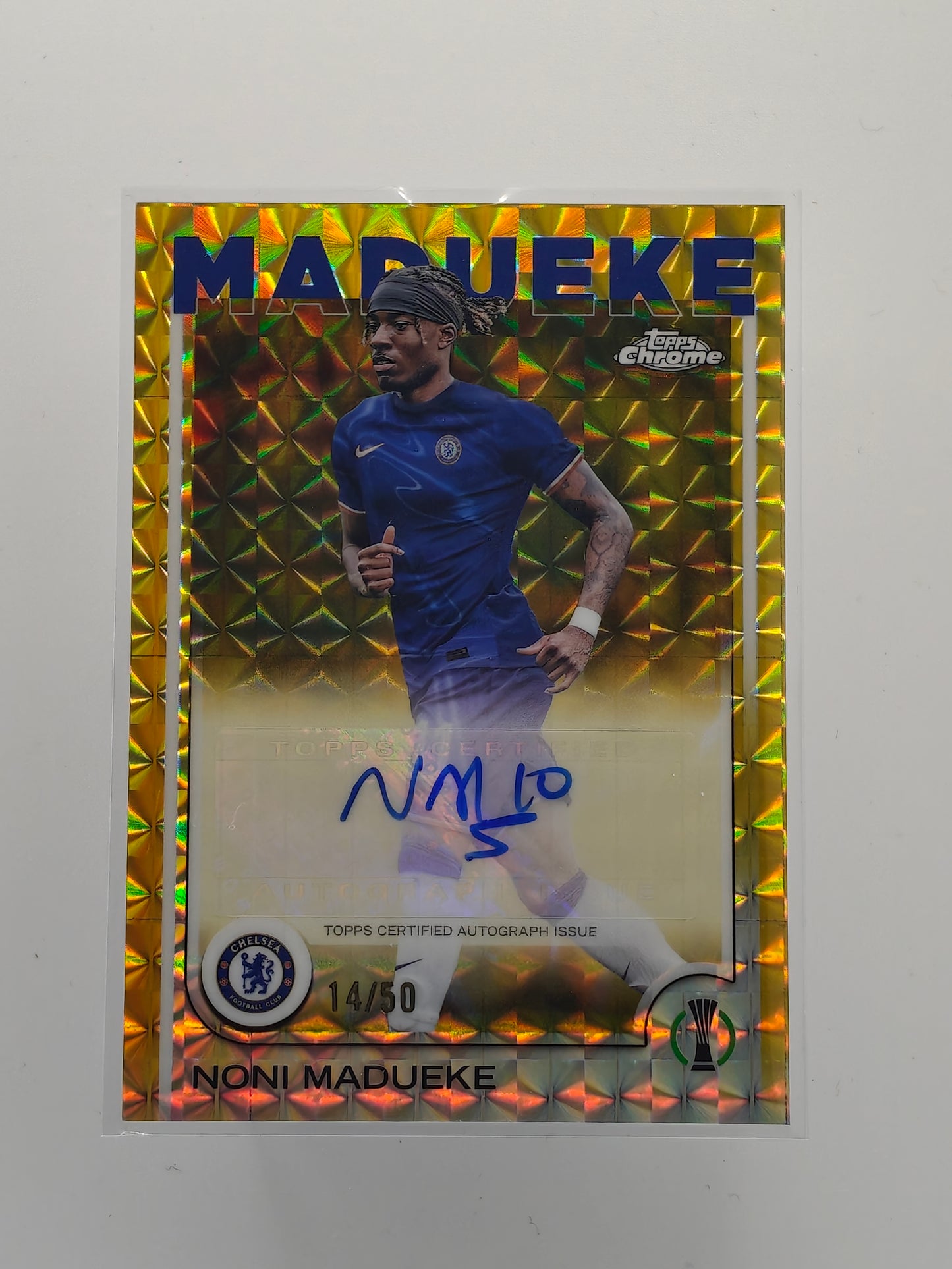 Noni Madueke auto /50 - Topps Chrome 24/25
