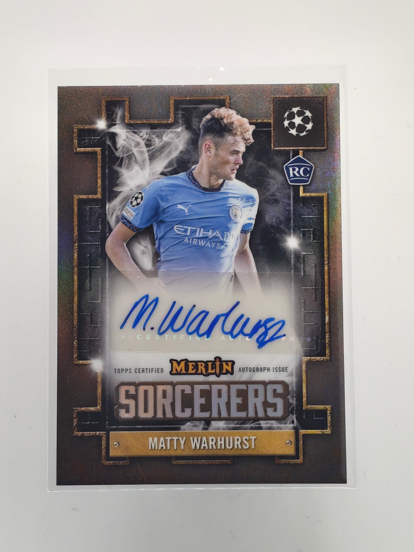 Matty Warhurst auto sorcerers RC - Topps Merlin 24/25