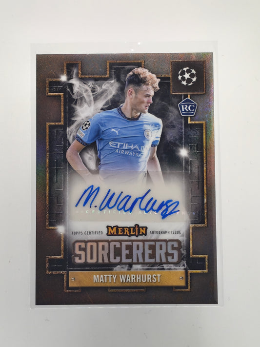Matty Warhurst auto sorcerers RC - Topps Merlin 24/25