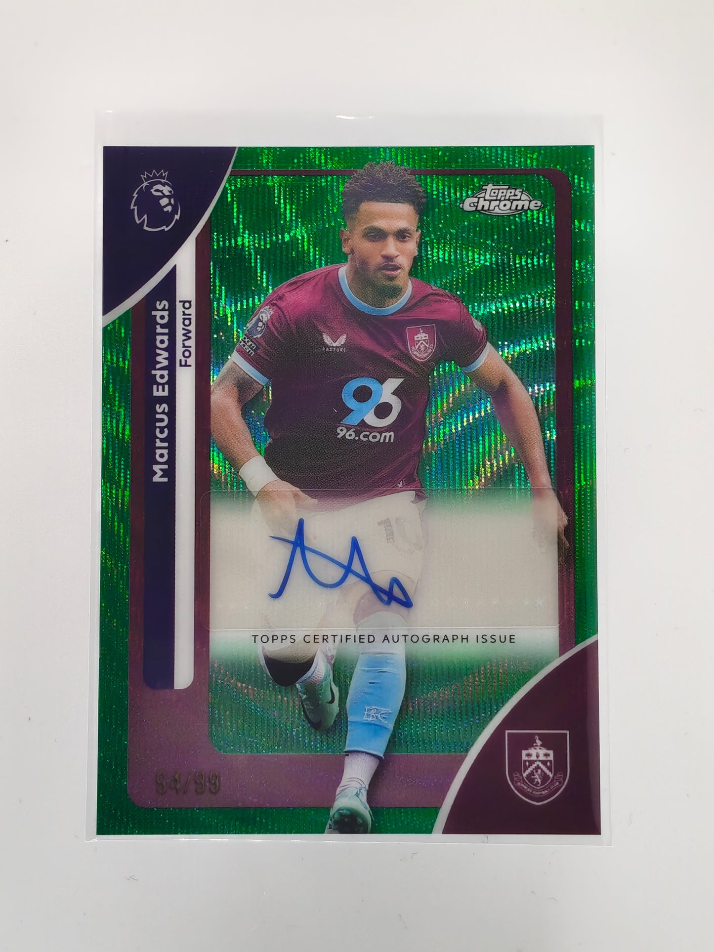 Marcus Edwards auto /99 - Topps Chrome PL 25/26