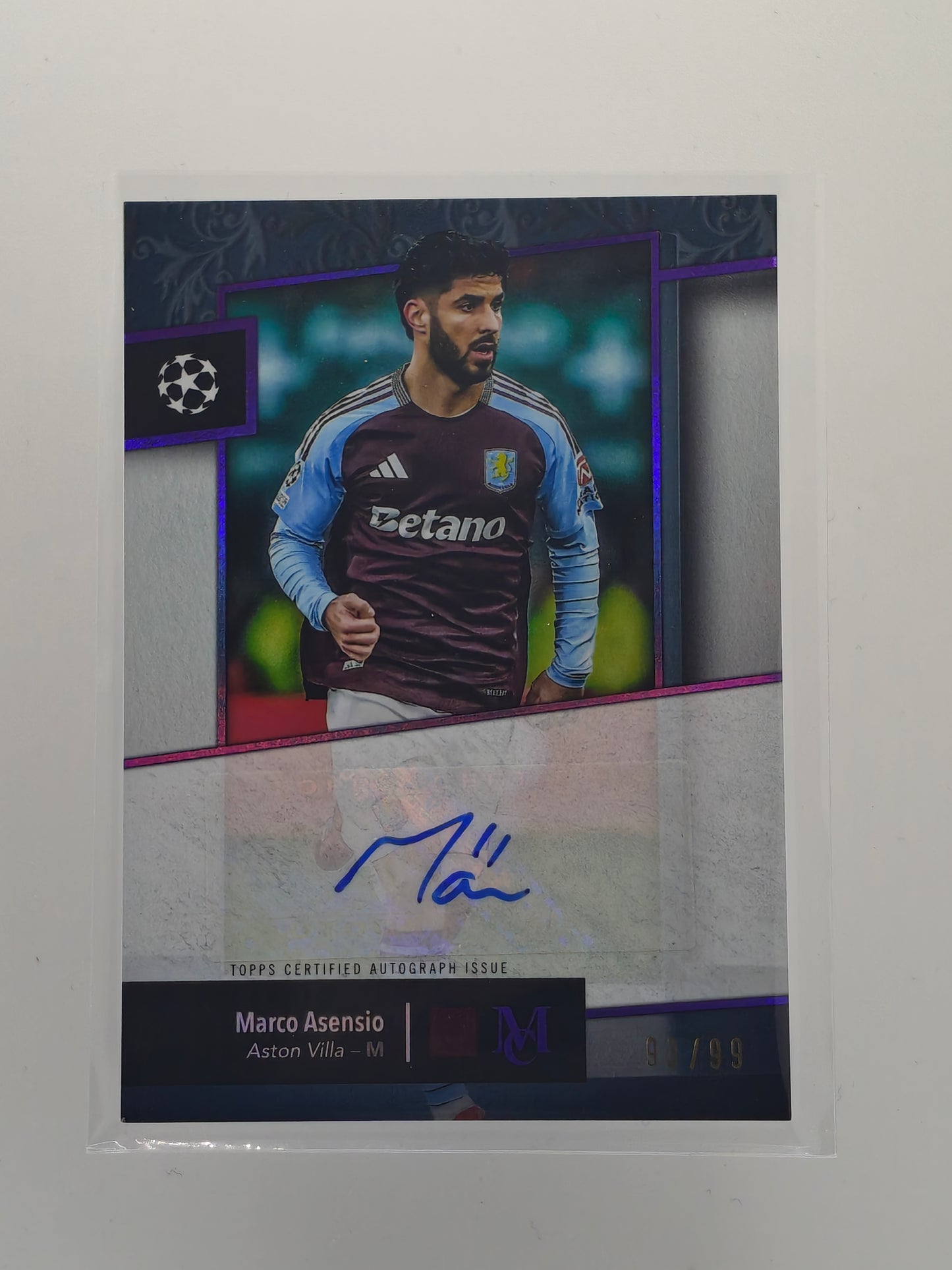 Marco Asensio auto /99 - Topps Museum 24/25