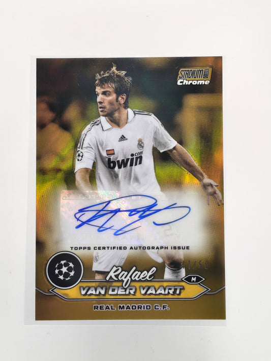 Rafael Van Der Vaart auto /50 - Topps Stadium Chrome 23/24