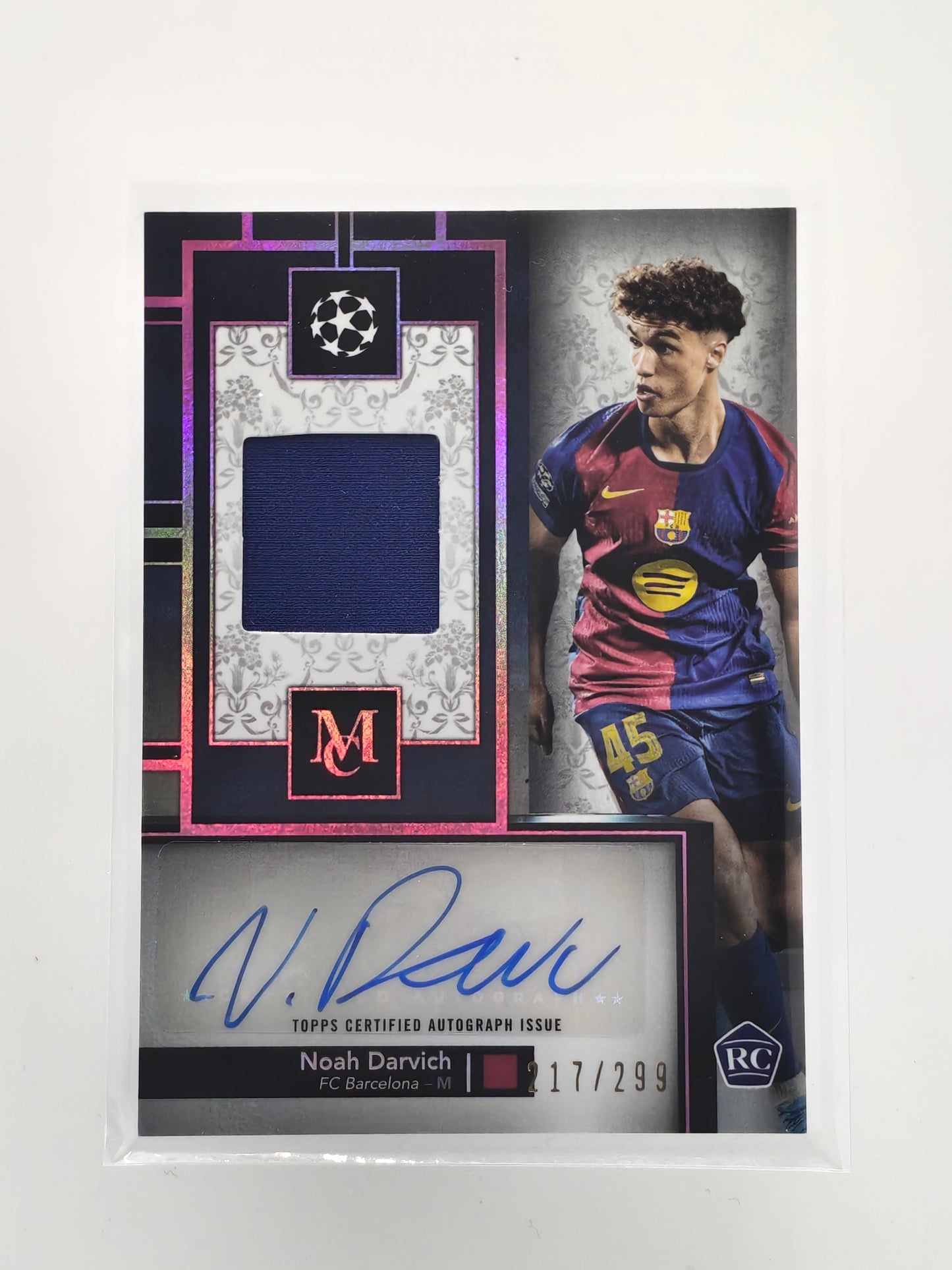Noah Darvich patch/auto /299 RC - Topps Museum 24/25