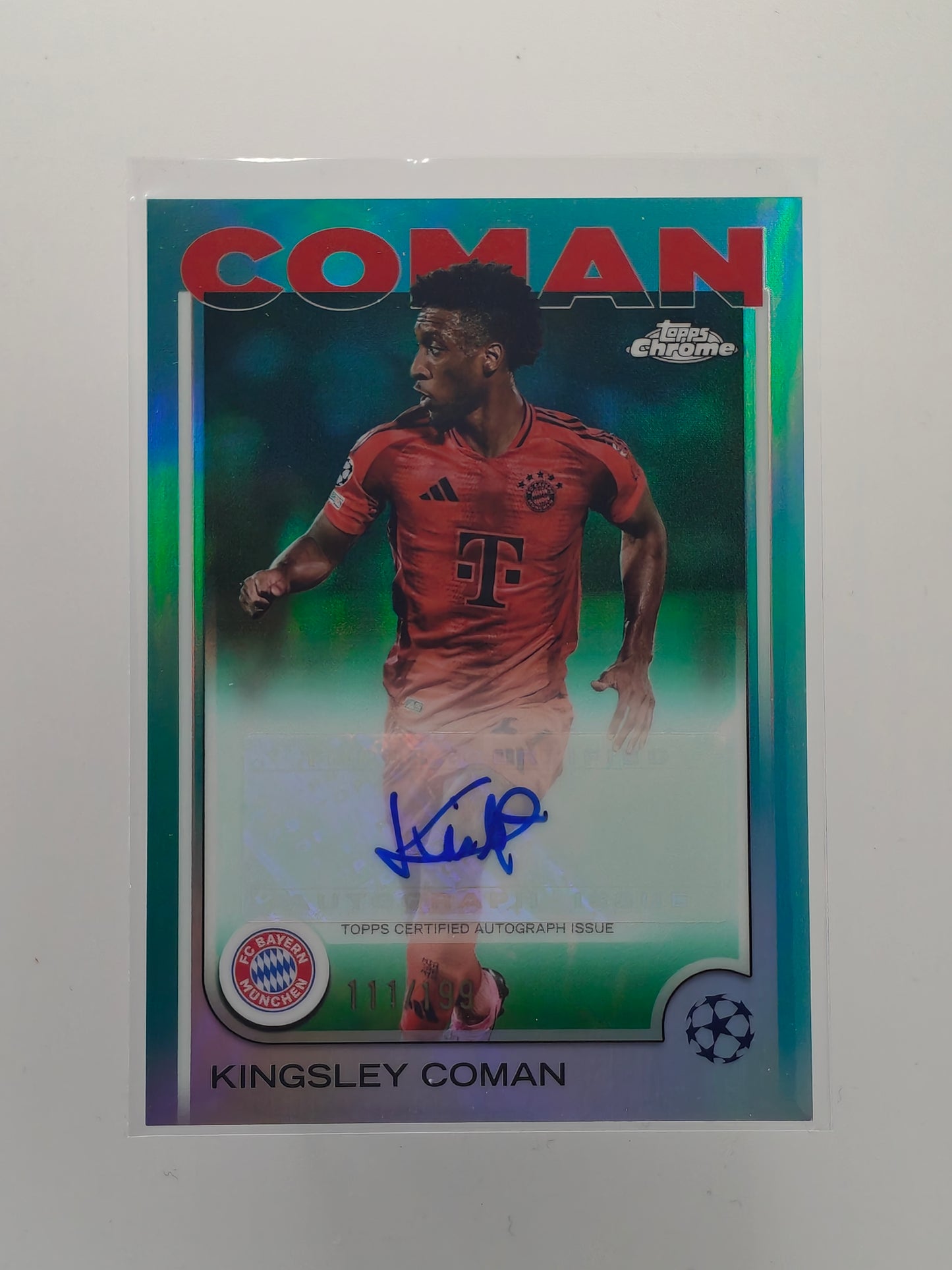 Kingsley Coman auto /199 - Topps Chrome 24/25