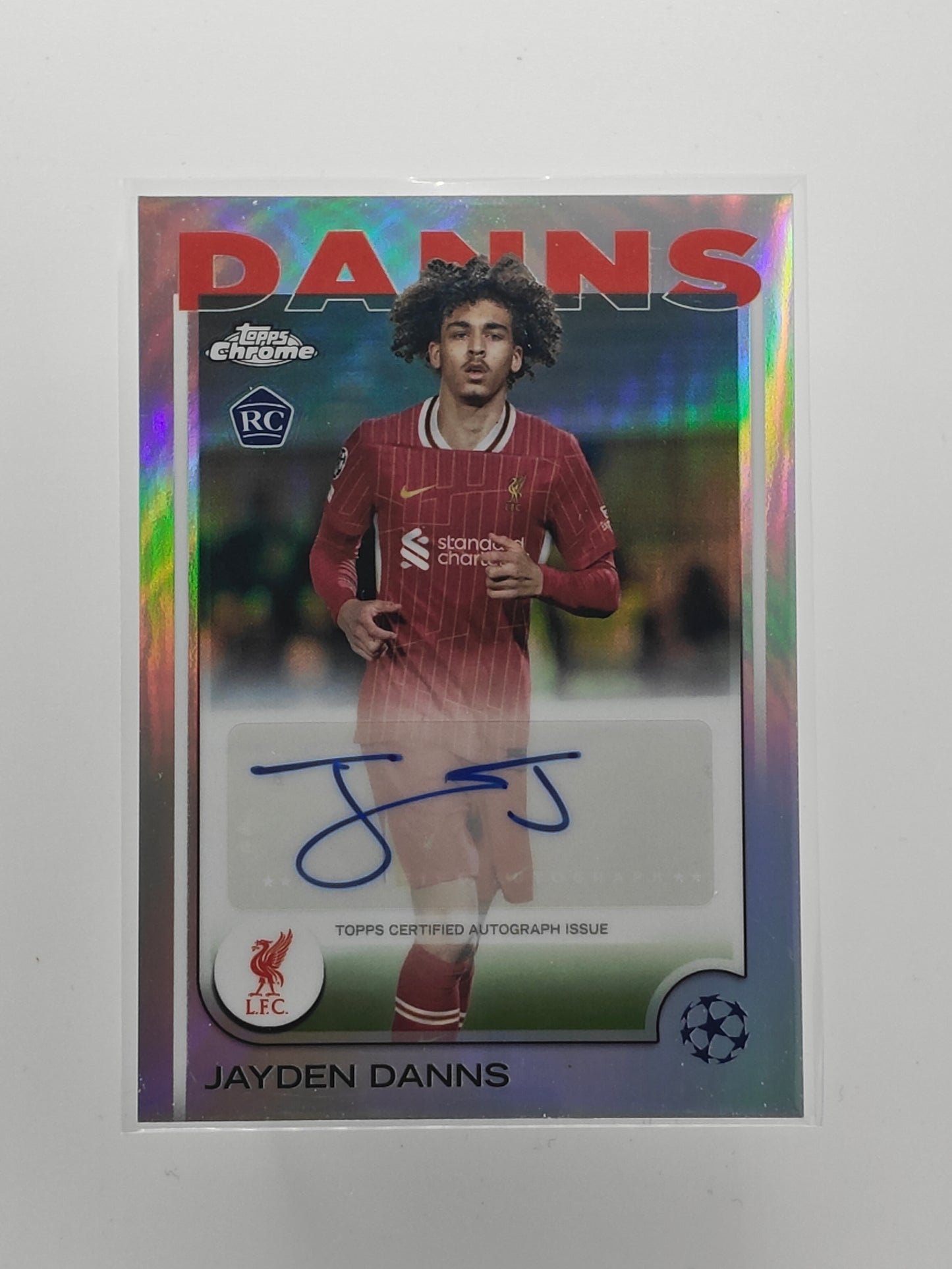 Jayden Danns auto rc - Topps Chrome 24/25