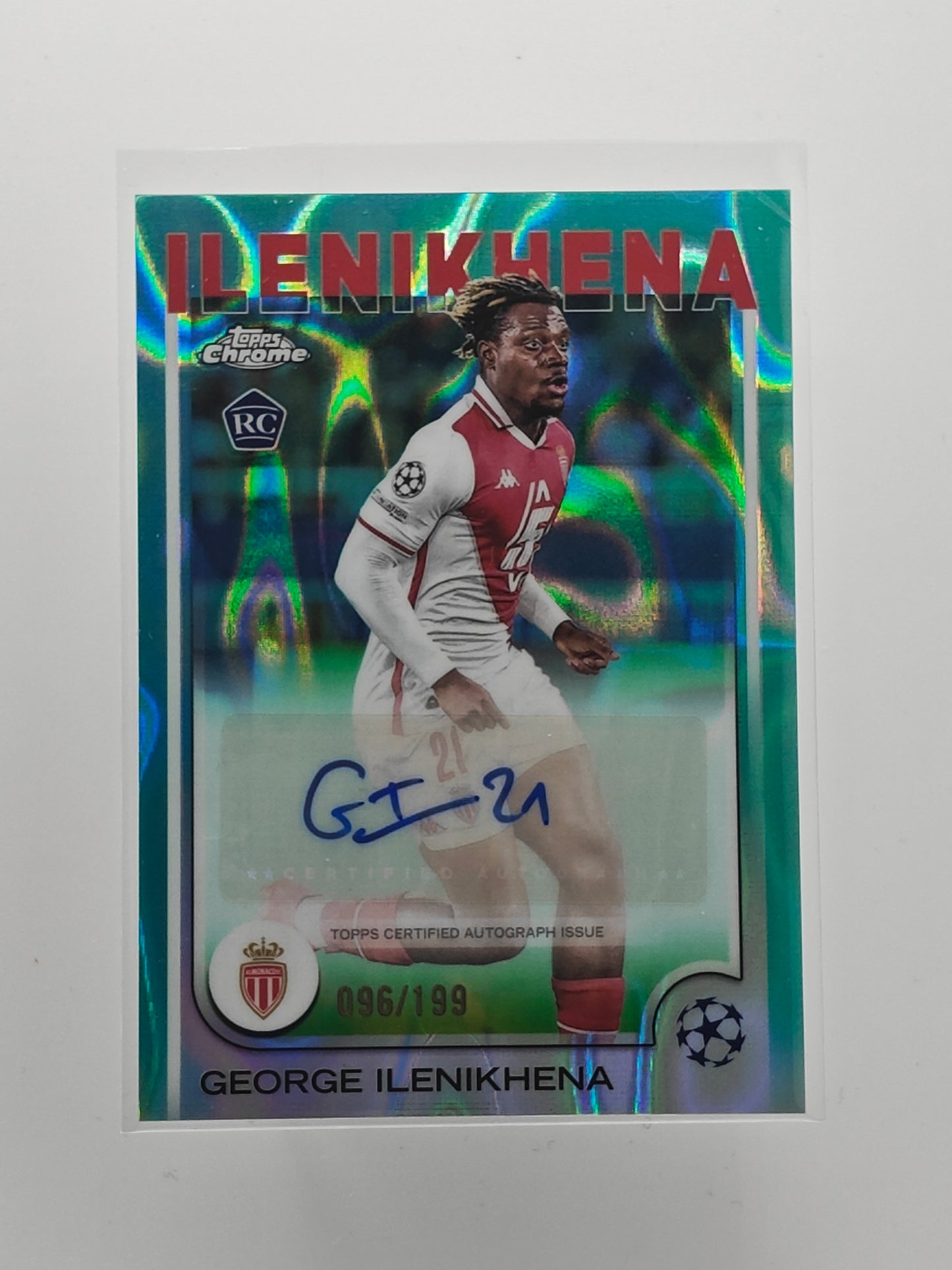George Ilenikhena auto /199 rc - Topps Chrome 24/25