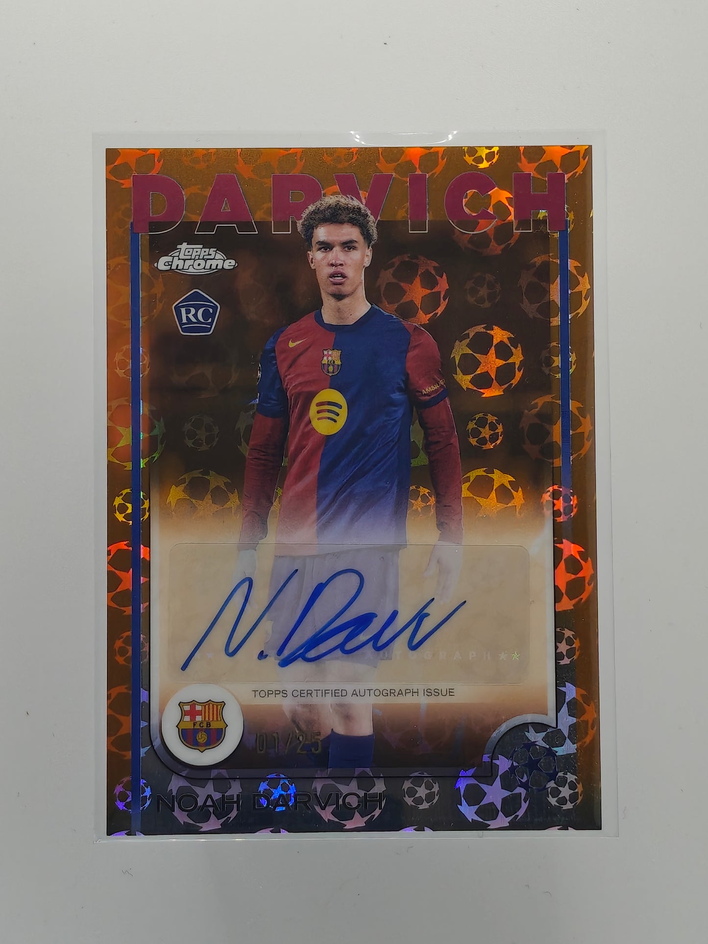 Noah Darvich auto /25 rc starball - Topps Chrome 24/25