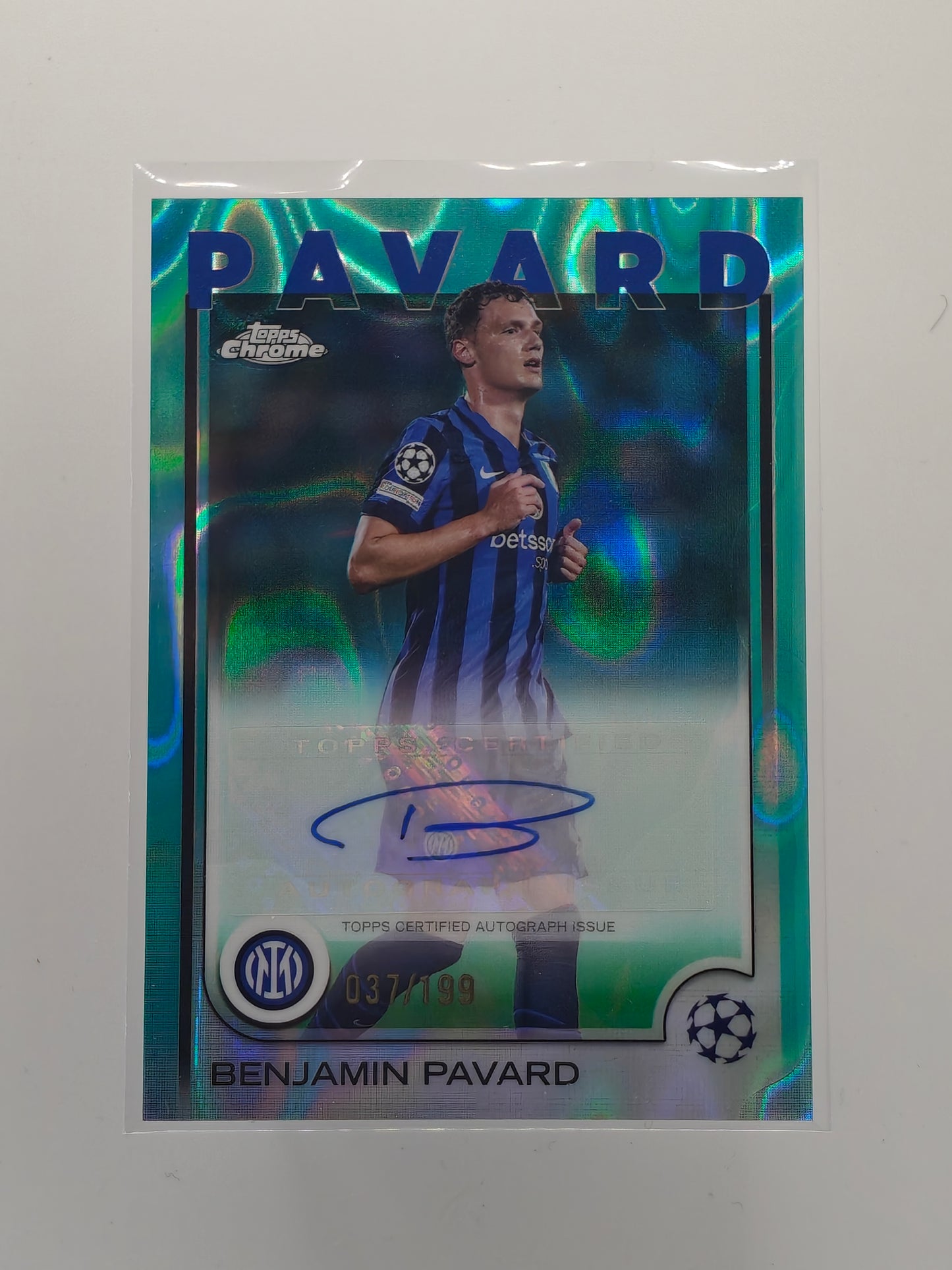 Benjamin Pavard auto /199 - Topps Chrome 24/25