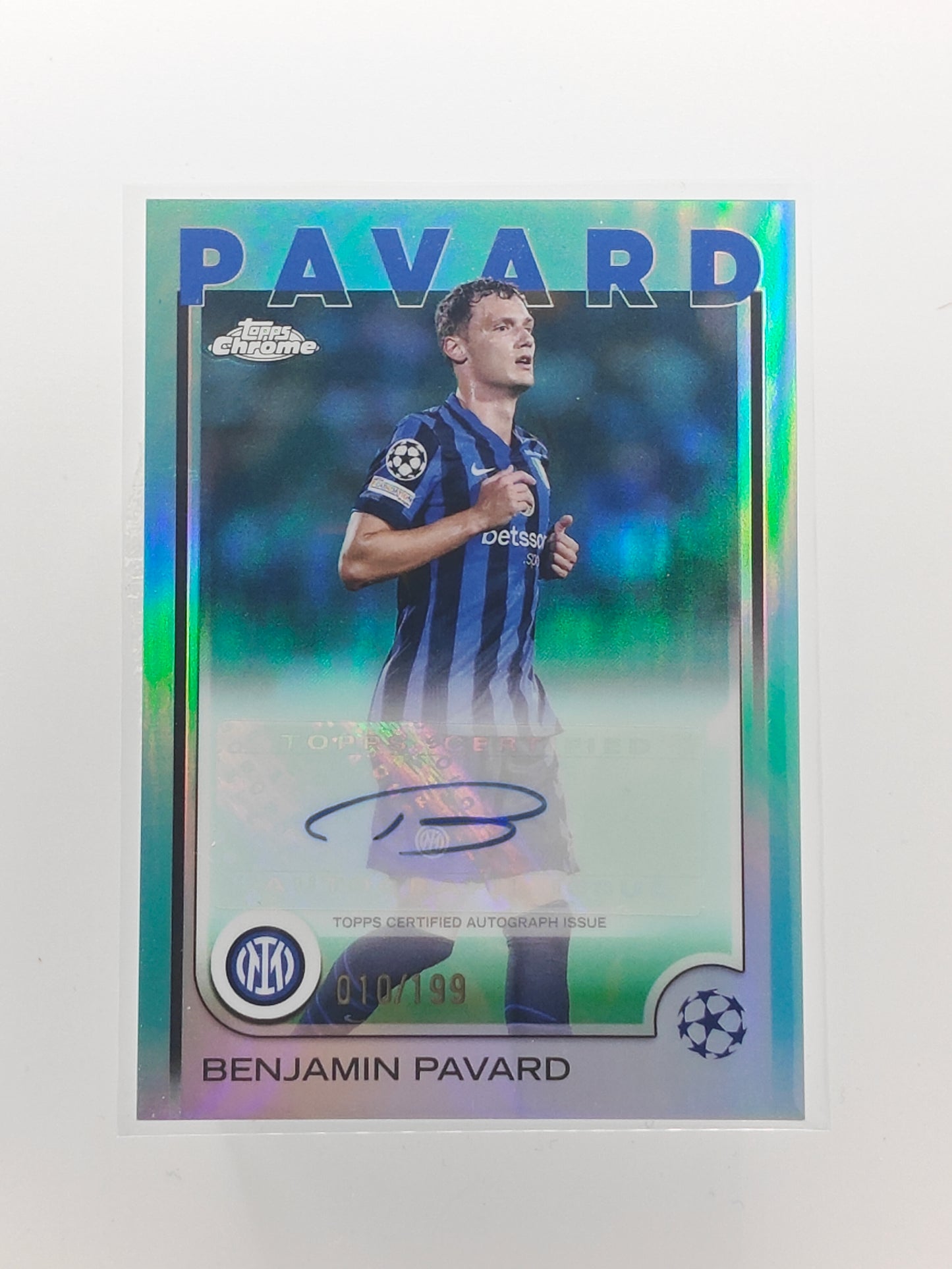 Benjamin Pavard auto /199 - Topps Chrome 24/25