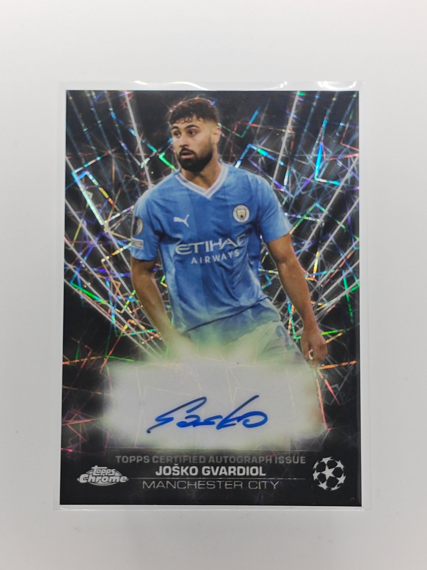 Josko Gvardiol auto black lazer - Topps Chrome 23/24