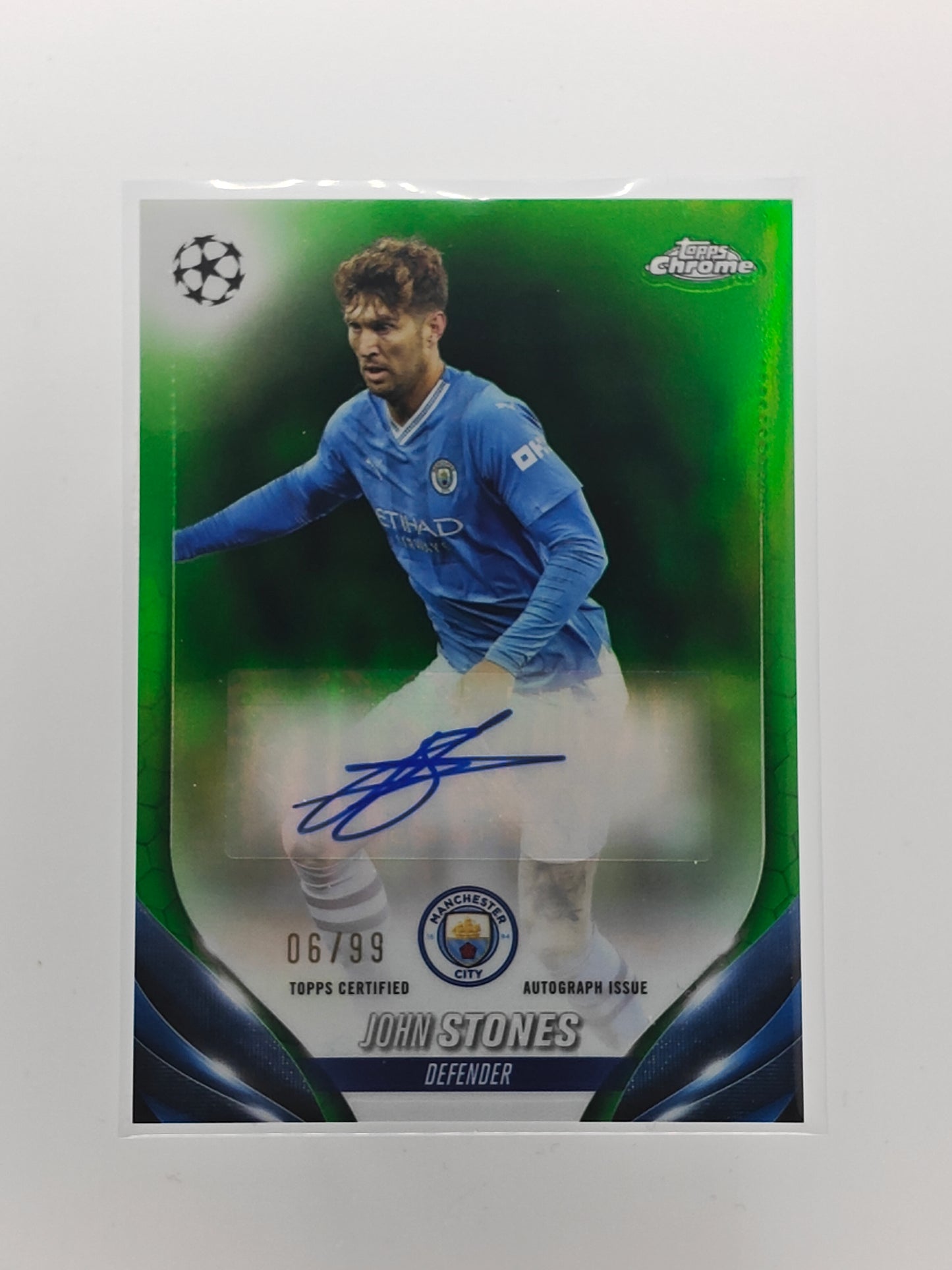 John Stones auto /99 - Topps Chrome 23/24