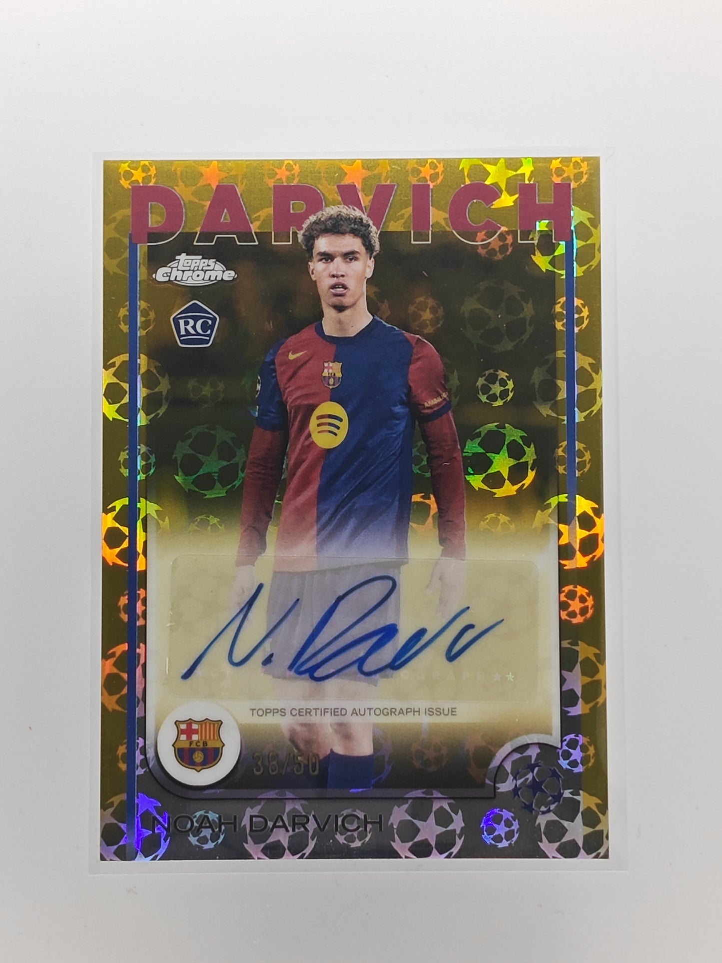 Noah Darvich auto /50 RC starball foil - Topps Chrome 24/25