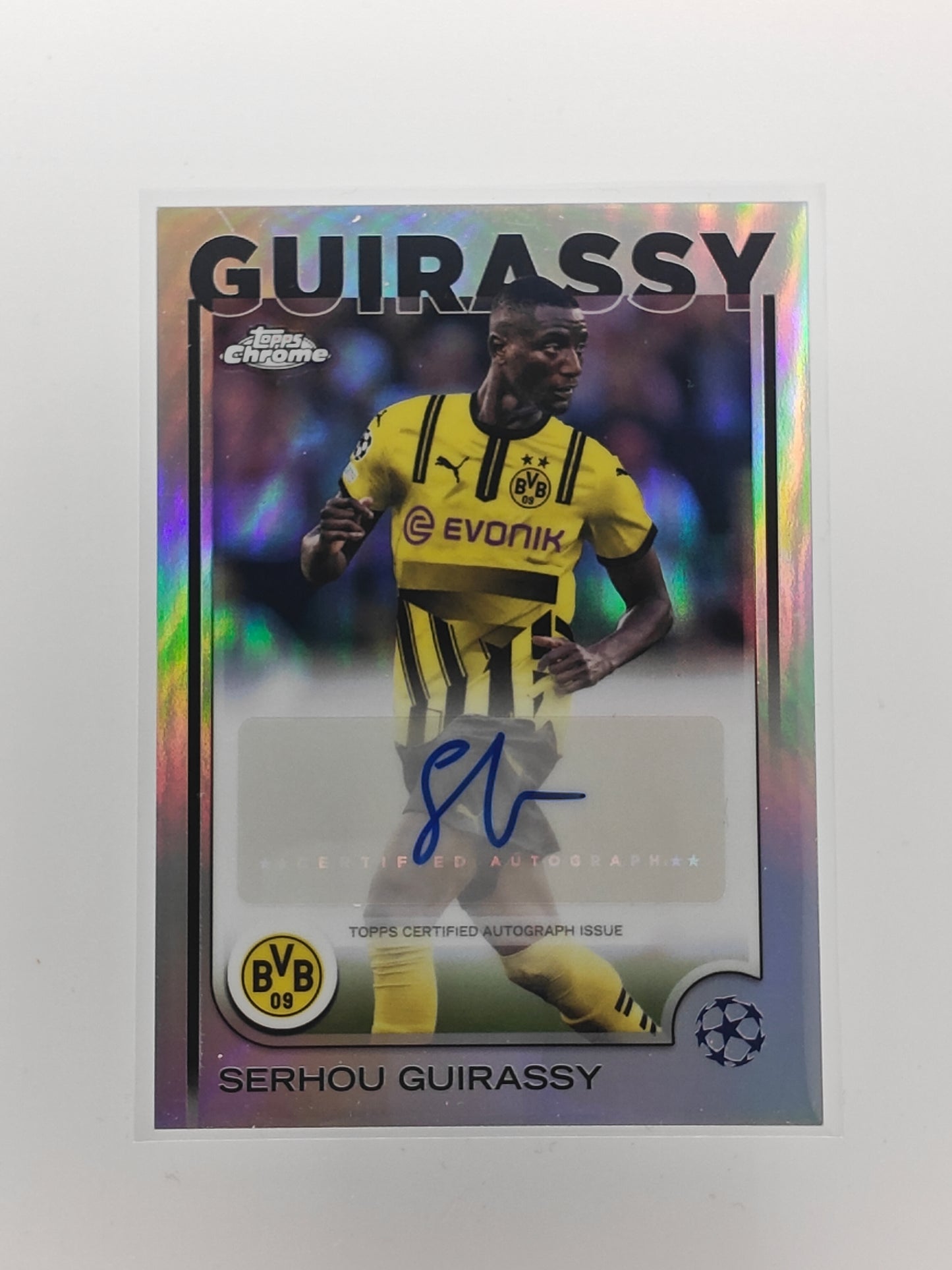Serhou Guirassy auto - Topps Chrome 24/25