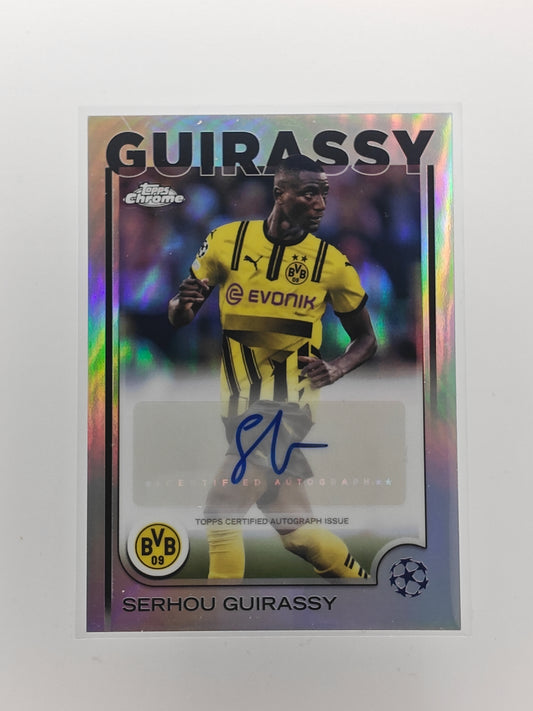 Serhou Guirassy auto - Topps Chrome 24/25