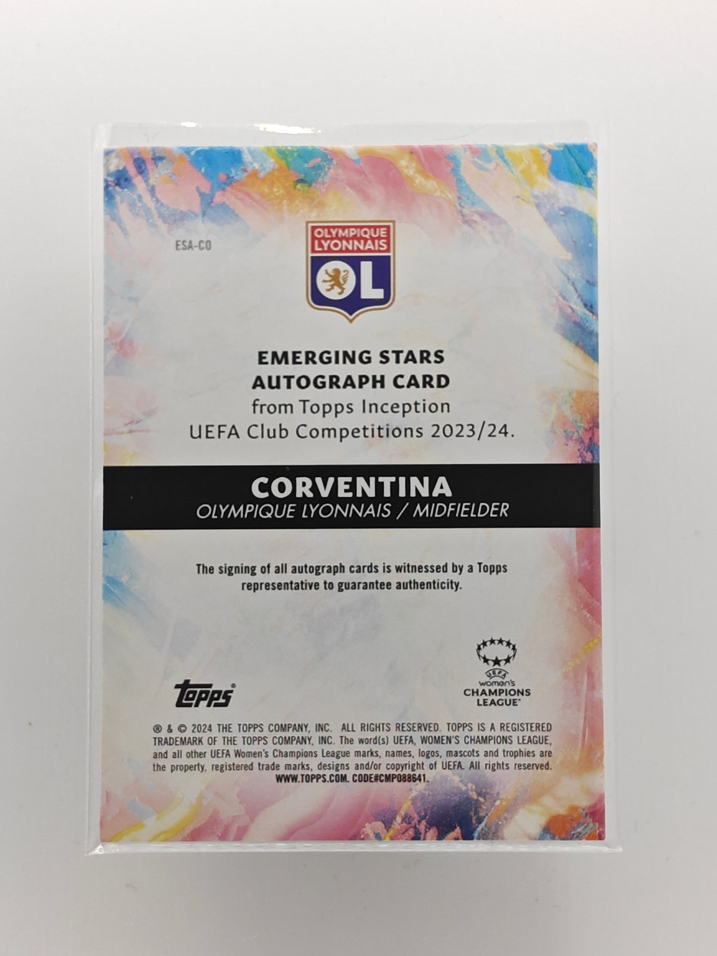 Corventina auto /99 RC - Topps Inceptions 23/24