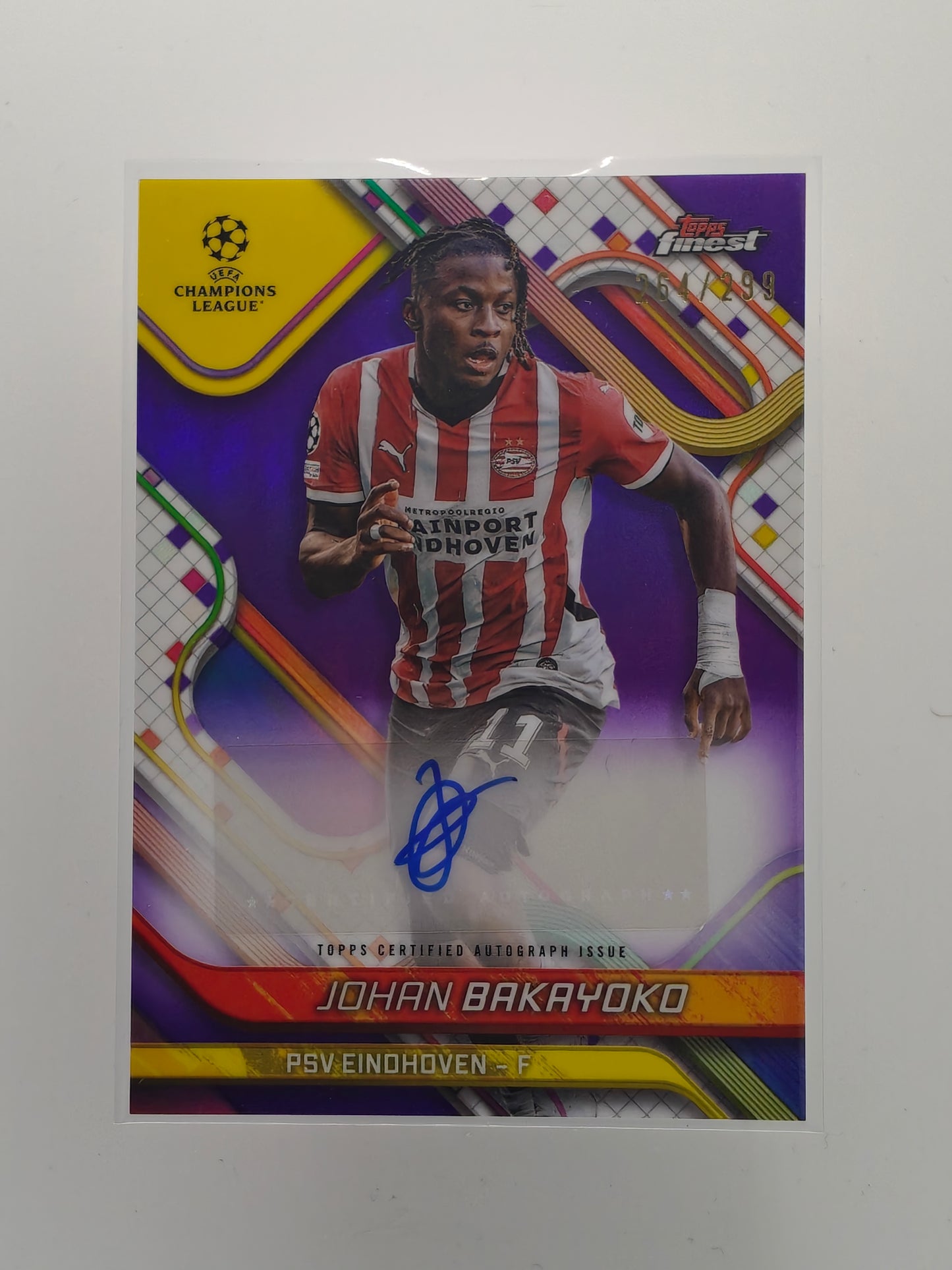 Johan Bakayoko auto /299 - Topps Finest 24/25
