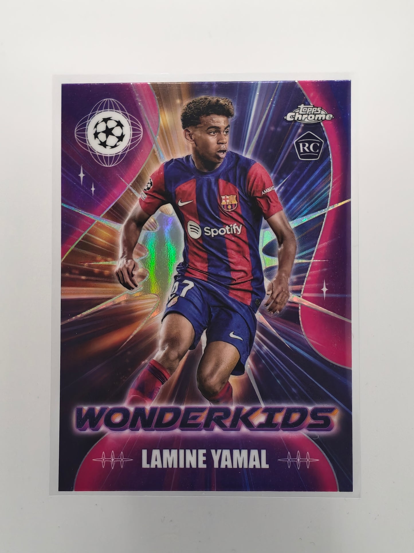 Lamine Yamal wonderkids rc - Topps Chrome 23/24