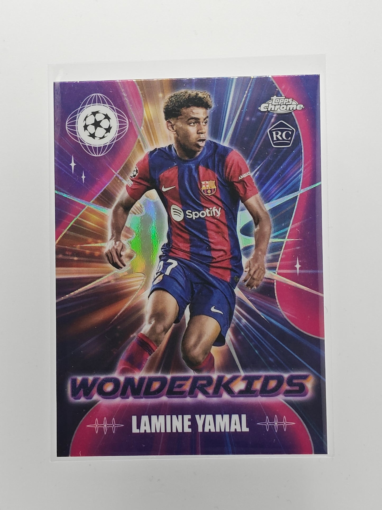 Lamine Yamal wonderkids rc - Topps Chrome 23/24