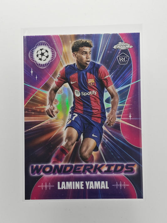 Lamine Yamal wonderkids rc - Topps Chrome 23/24