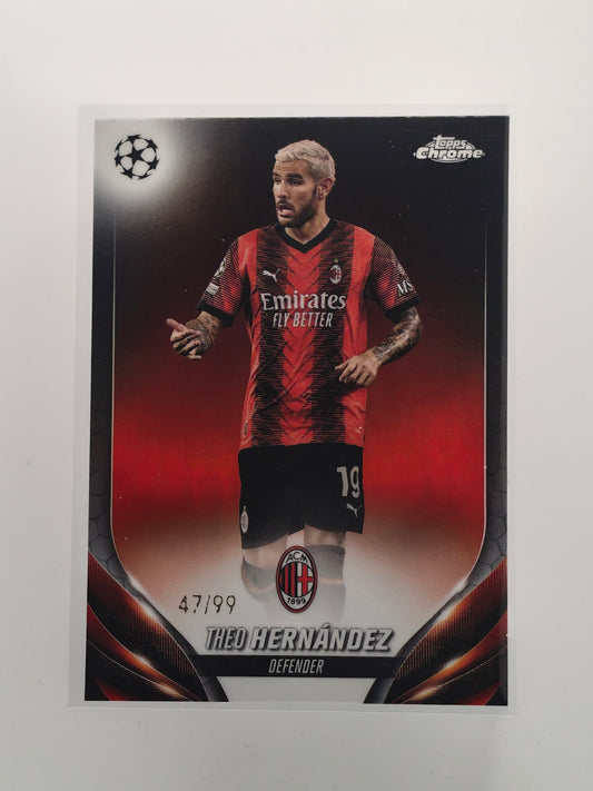 Theo Hernandez /99 - Topps Chrome 23/24