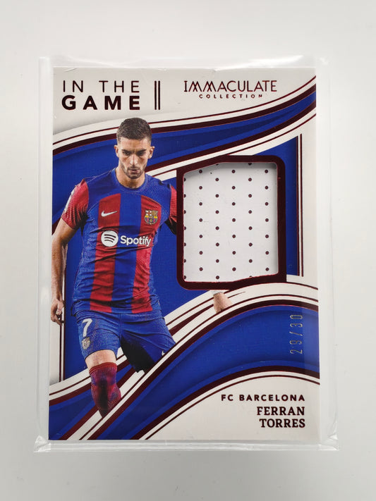 Ferran Torres patch /30 - Panini Immaculate 23/24