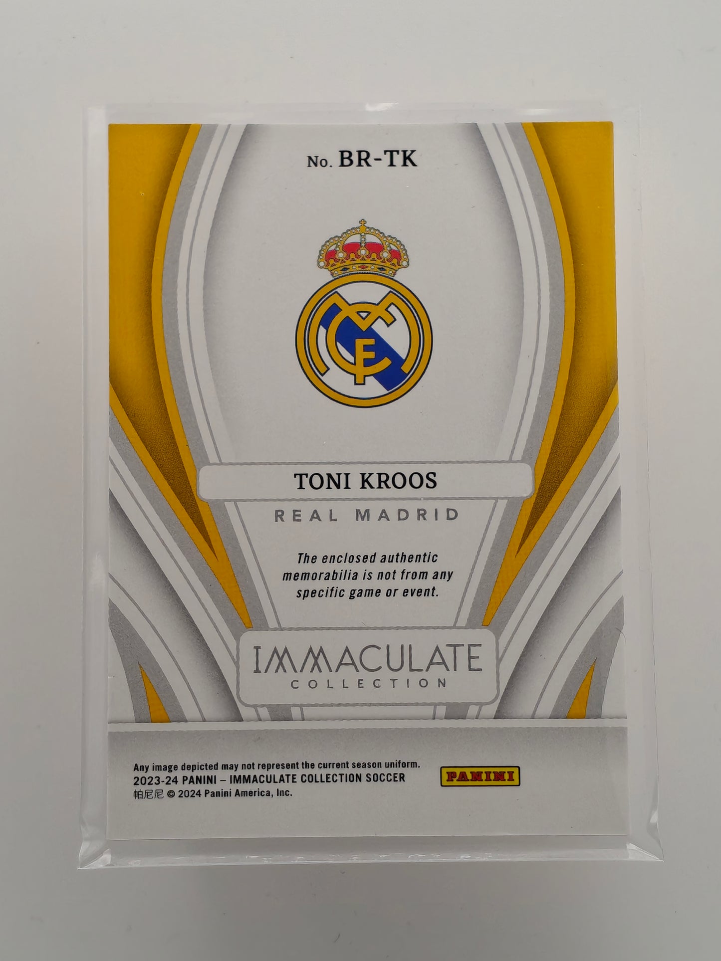 Toni Kroos patch /30 - Panini Immaculate 23/24