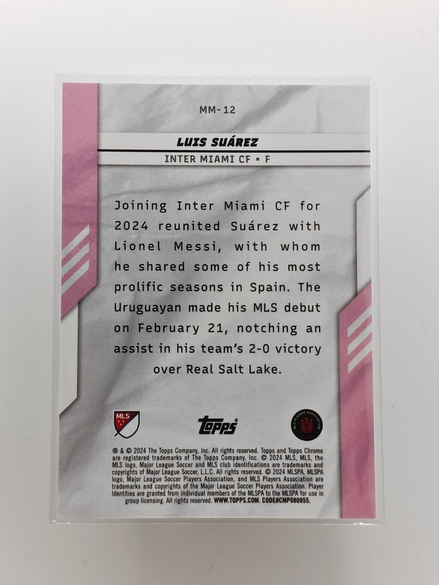 Luis Suarez /50 memory makers - Topps MLS 24