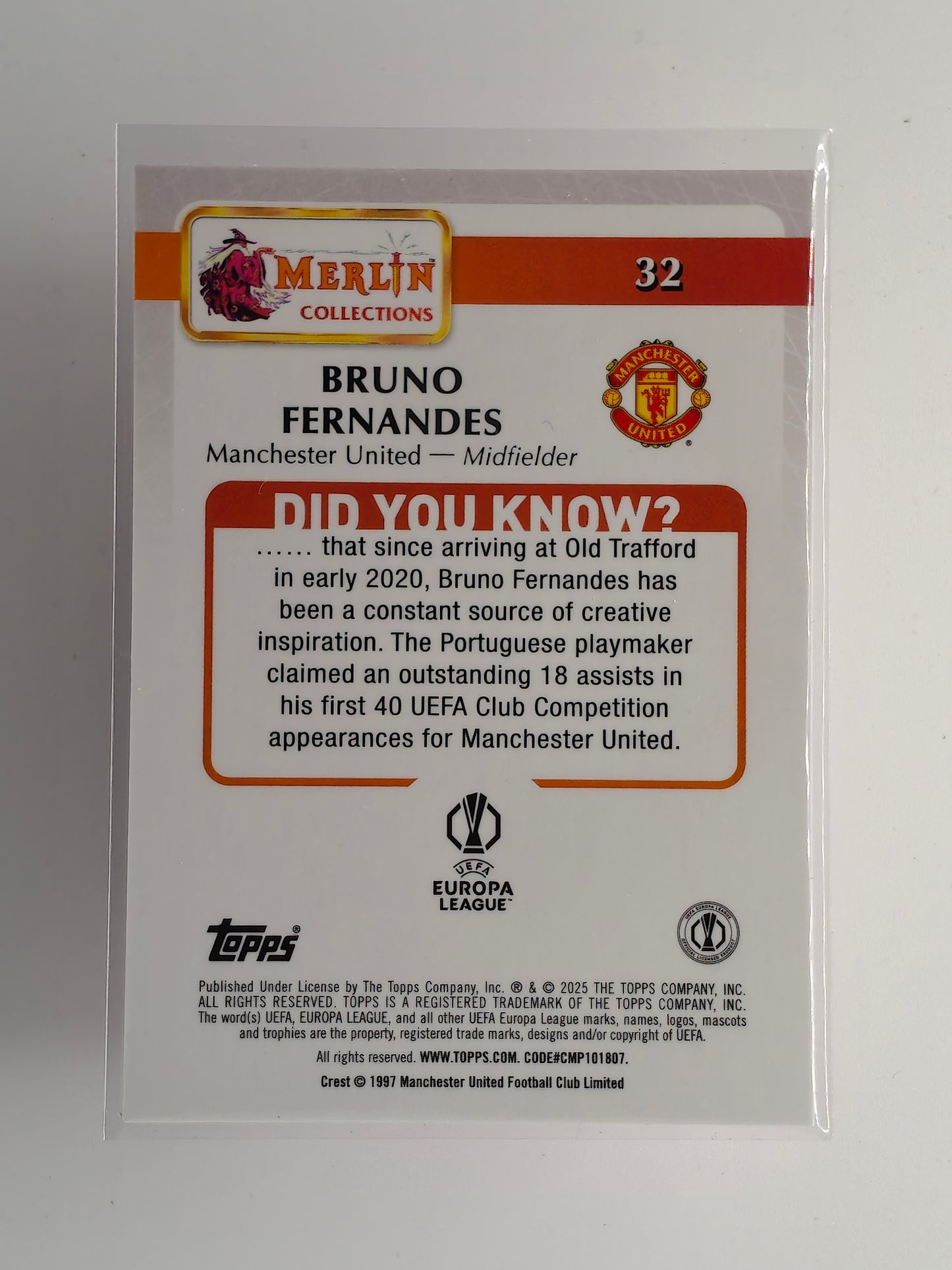 Bruno Fernandes /199 - Topps Merlin 24/25