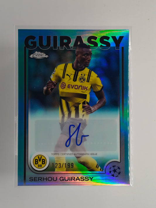 Serhou Guirassy auto /150 - Topps Chrome 24/25