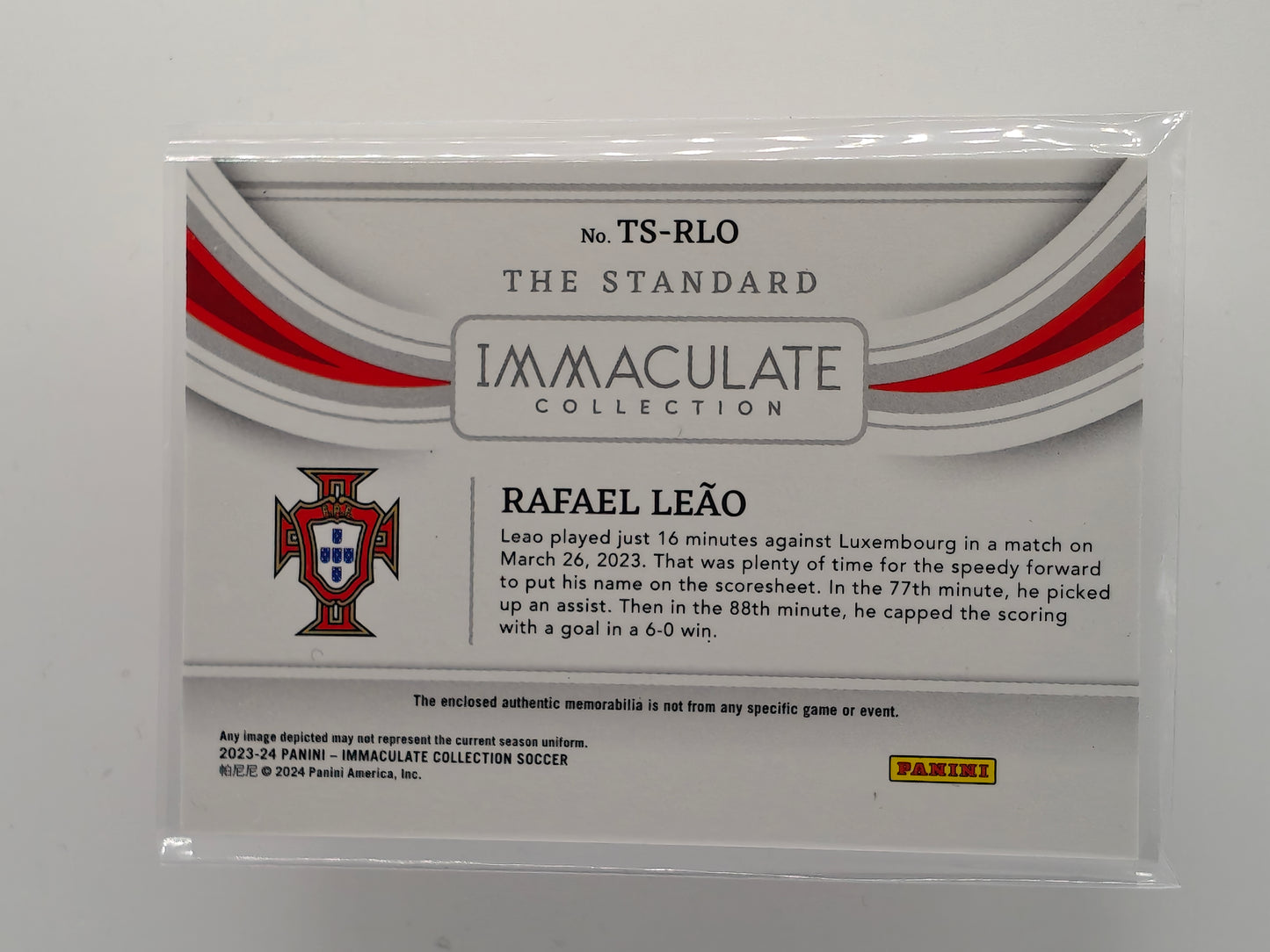 Rafael Leao patch /99 - Panini Immaculate 23/24