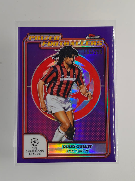 Ruud Gullit /299 Prized footballers - Topps Finest 24/25