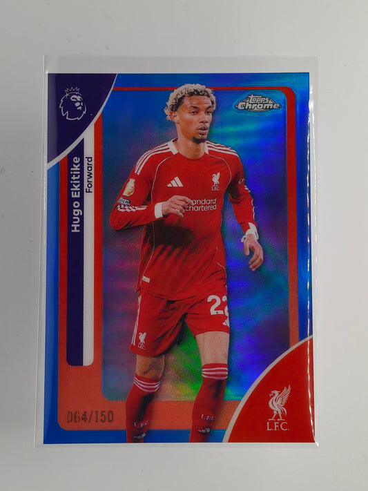 Hugo Ekitike /150 - Topps Chrome PL 25/26