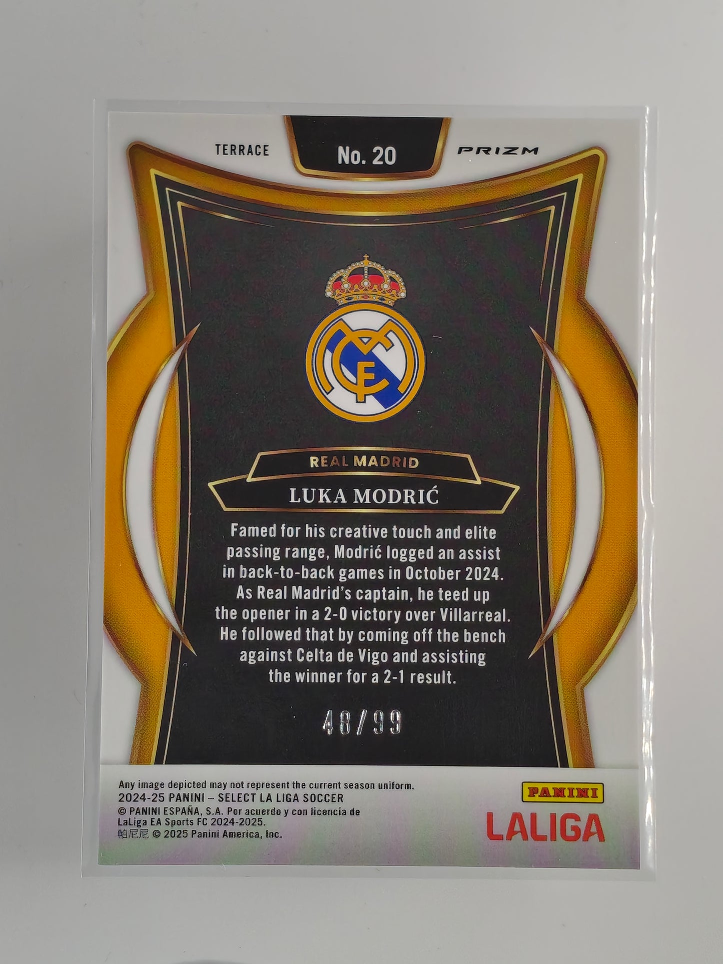 Luka Modric /99 - Panini Select La Liga 24/25