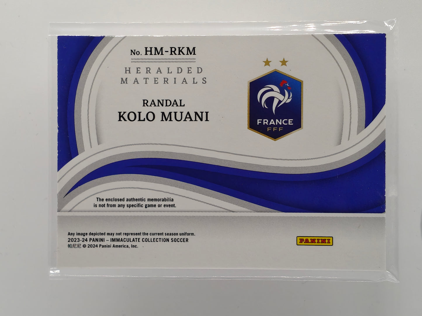 Randal Kolo Muani patch /30 - Panini Immaculate 23/24
