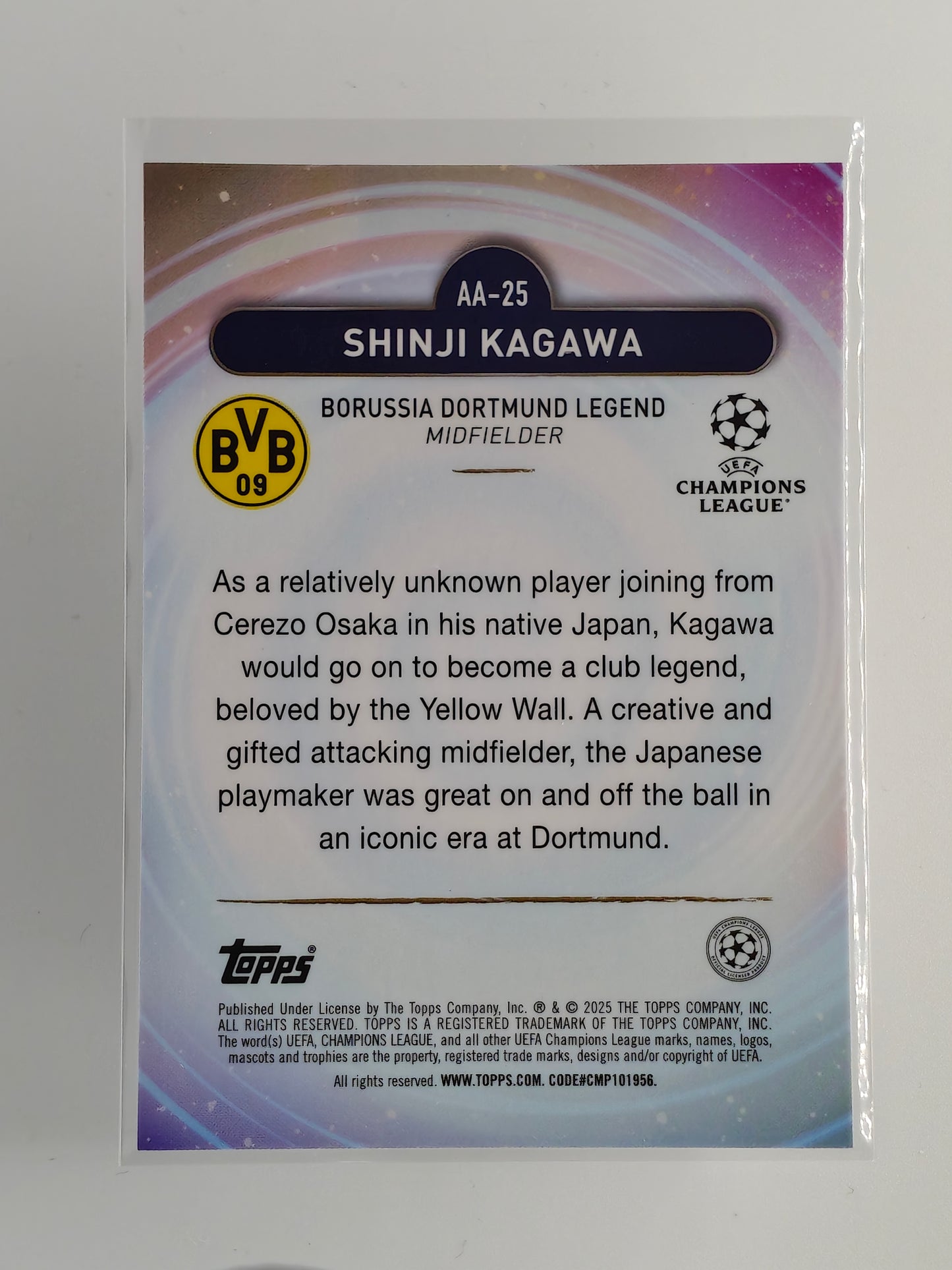 Shinji Kagawa /99 Ageless Alchemy - Topps Merlin 24/25
