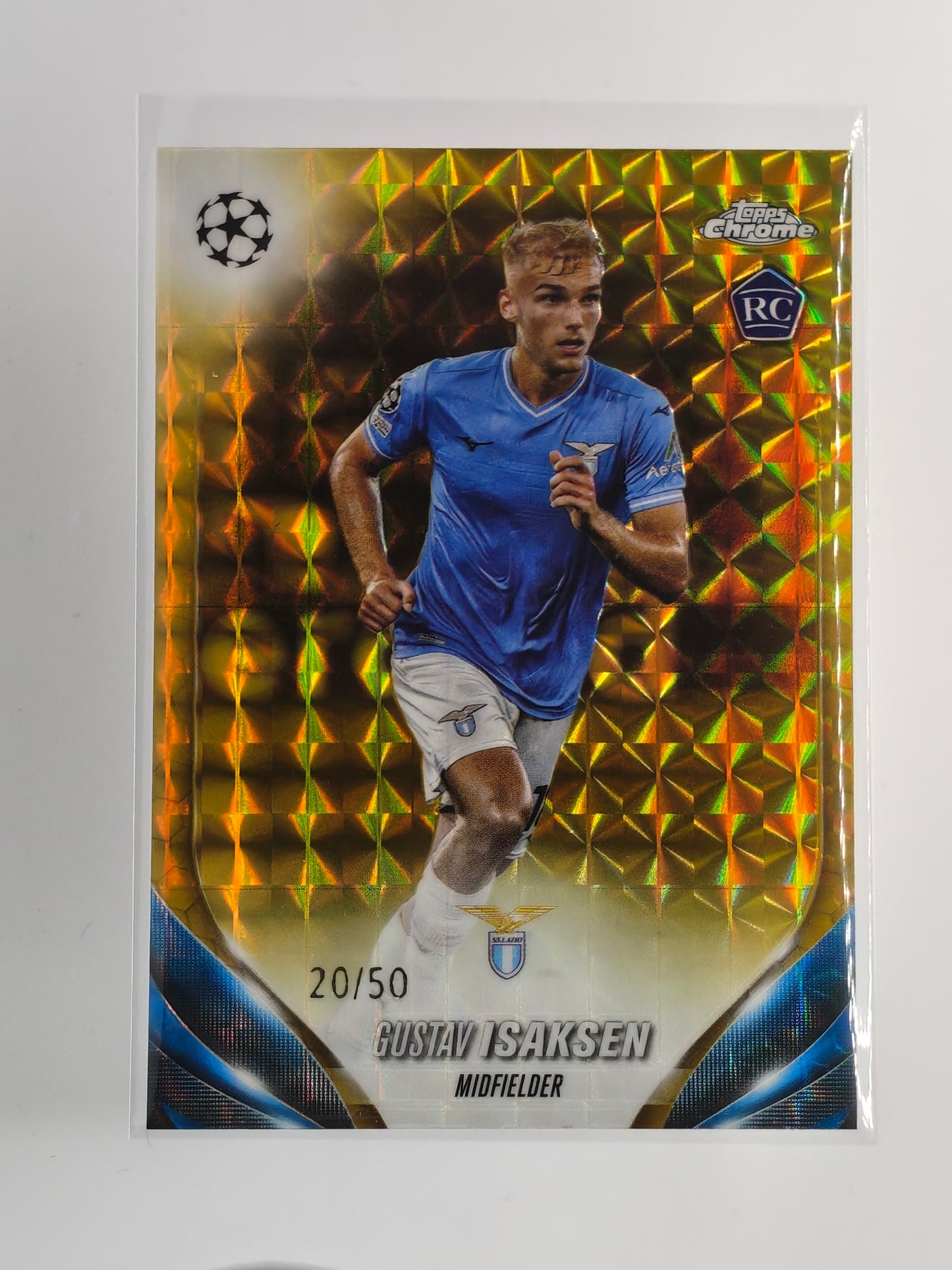 Gustav Isaksen /50 rc - Topps Chrome 23/24