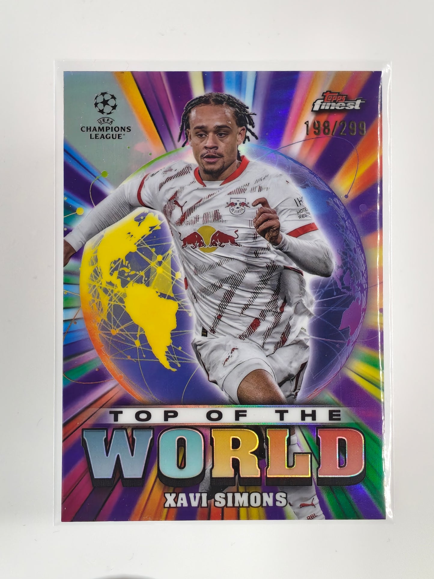 Xavi Simons /299 Top of the World - Topps Finest 24/25