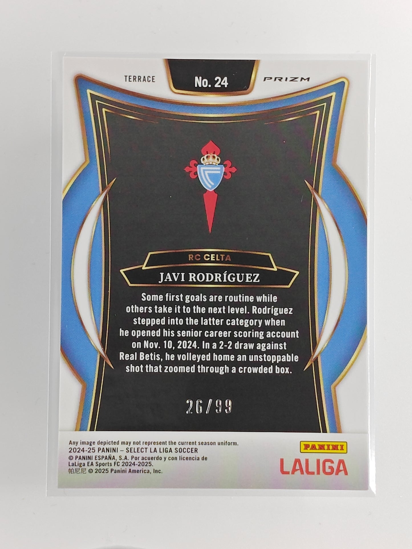 Javi Rodriguez /99 rc - Panini Select La Liga 24/25