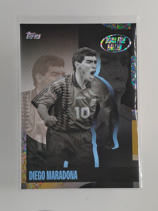Diego Maradona Static Foil Bona fide baller - Topps Argentina team set