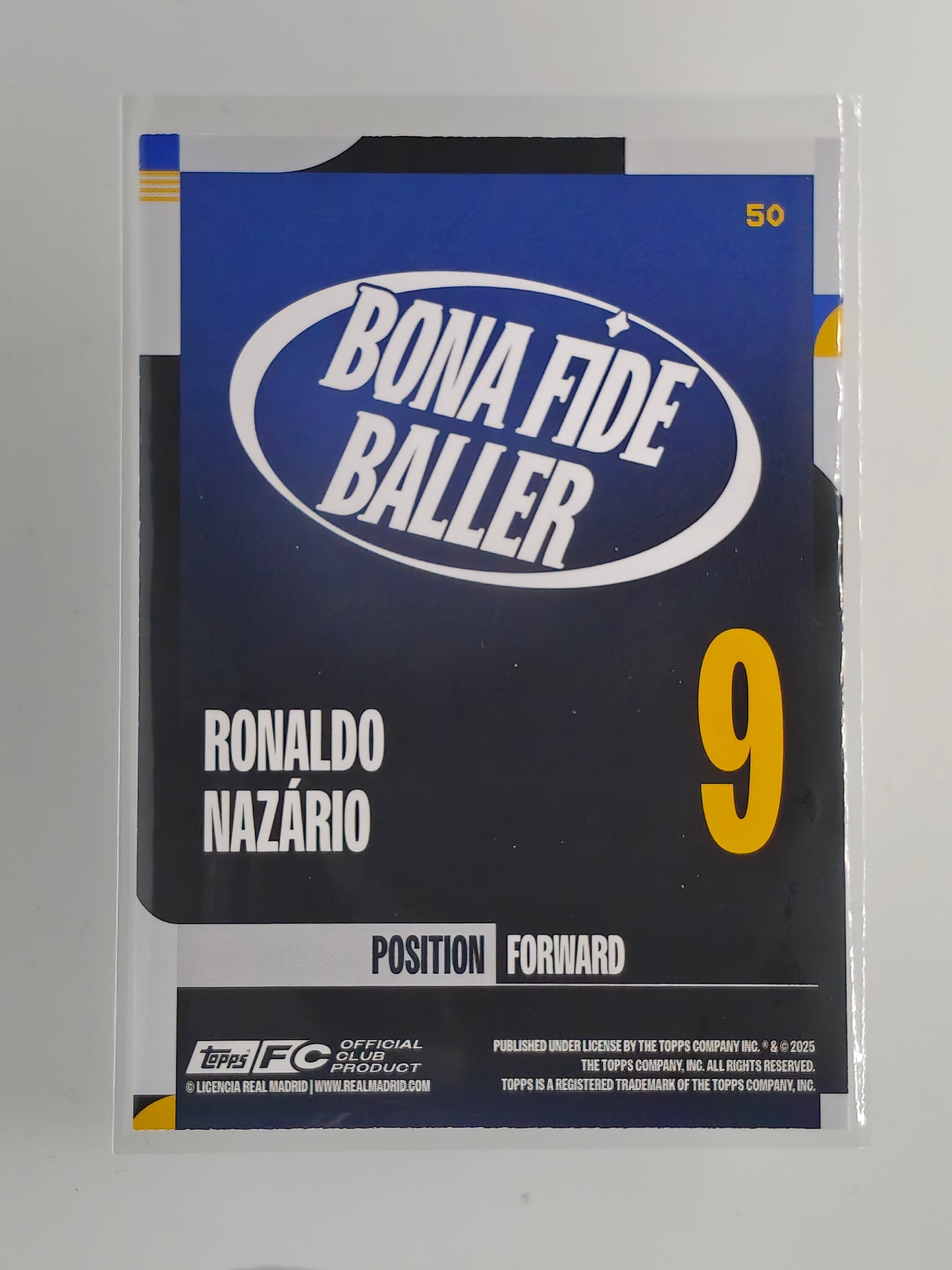 Ronaldo Static Foil Bona fide baller - Topps Real madrid team set