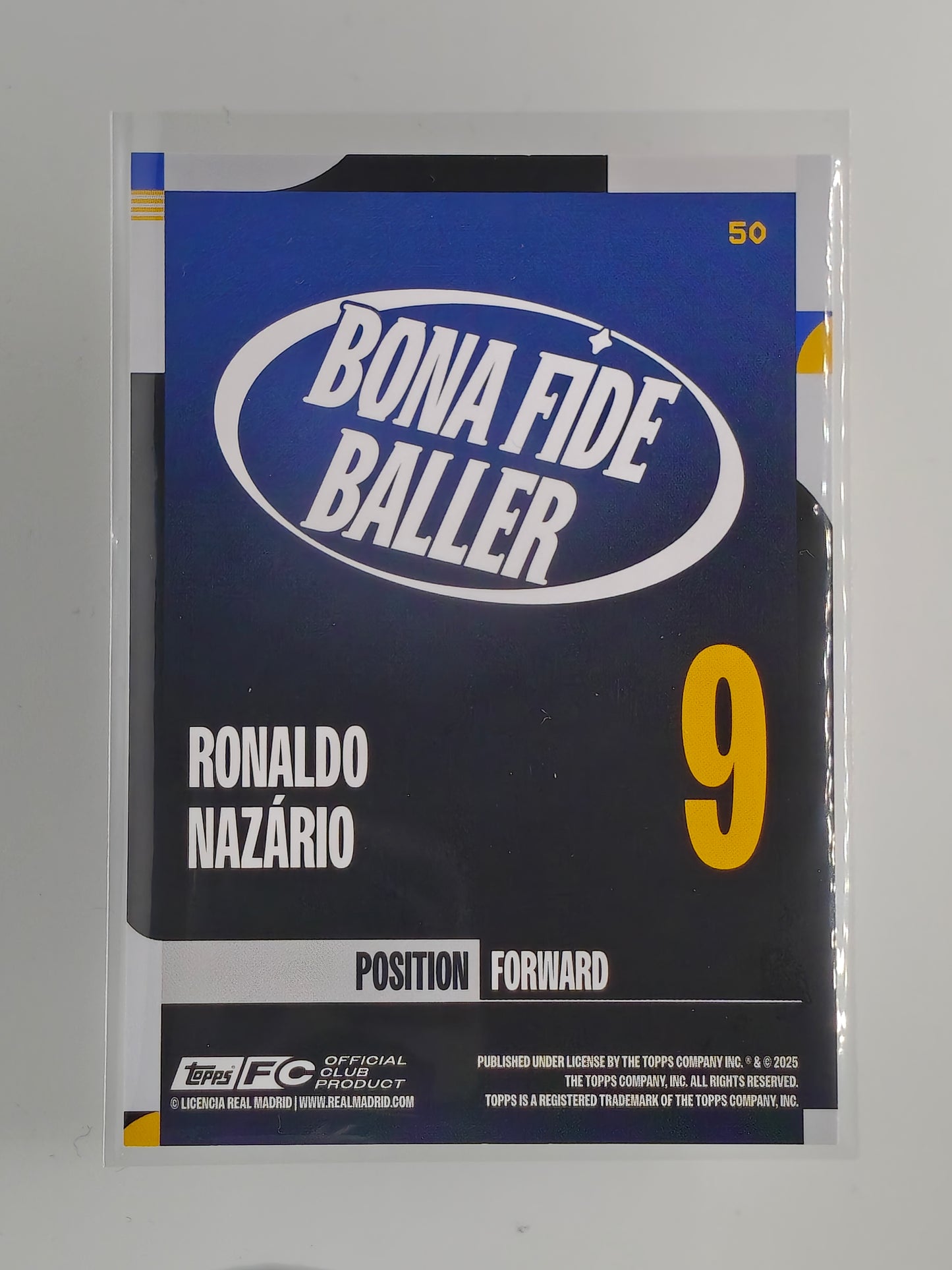 Ronaldo /199 bona fide baller - Topps Real madrid team set
