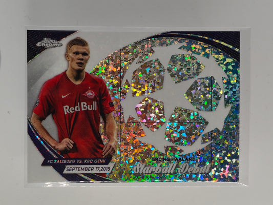 Erling Haaland Starball debut - Topps Chrome 23/24